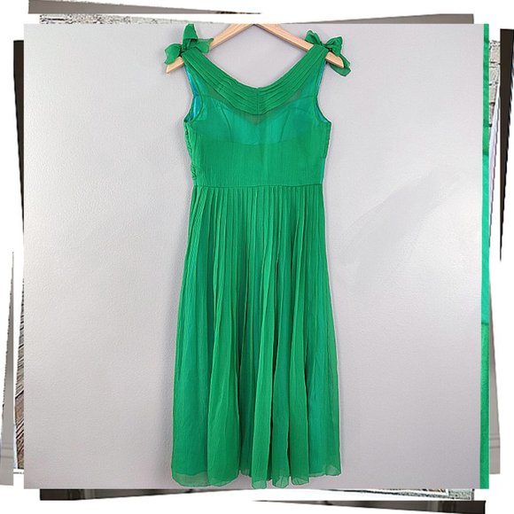 Anthropologie Green Midi Dress - Picture 6 of 9